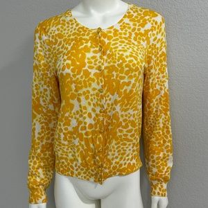 Banana Republic Animal Print Cardigan Sweater